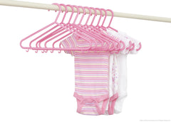 Delta Children Barely Pink (689) 10 Pack Basic Hangers with Setting f2f