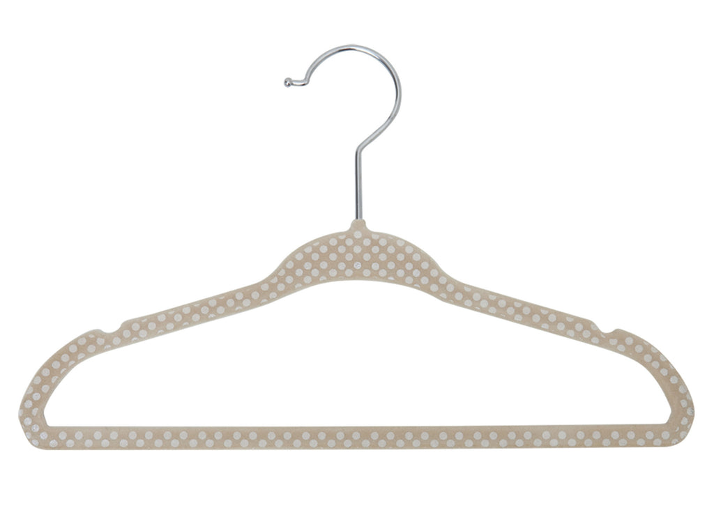 Delta Children Printed 30-pack Velvet Hangers in Beige image a1a