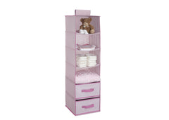 Delta Children Barely Pink (689) 6 Shelf Storage with 2 Drawers with Props and Drawer Option c3c