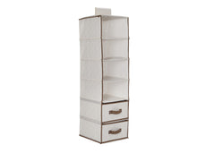 Delta Children Beige (250) 6 Shelf Storage with 2 Drawers b2b