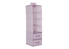 Delta Children Barely Pink (689) 6 Shelf Storage with 2 Drawers c2c