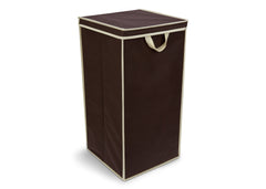 Delta Childern Chocolate (204) Tall Hamper, Side View a1a