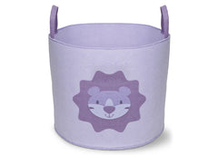 Delta Children Lavender Lion Felt Storage with Handles d1d