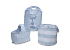 Delta Children's Blue (427) 3 Piece Character Storage Set, Front View b1b