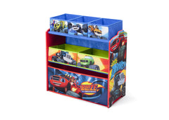 Delta Children Blaze and the Monster Machines Multi-Bin Toy Organizer, Left View a2a