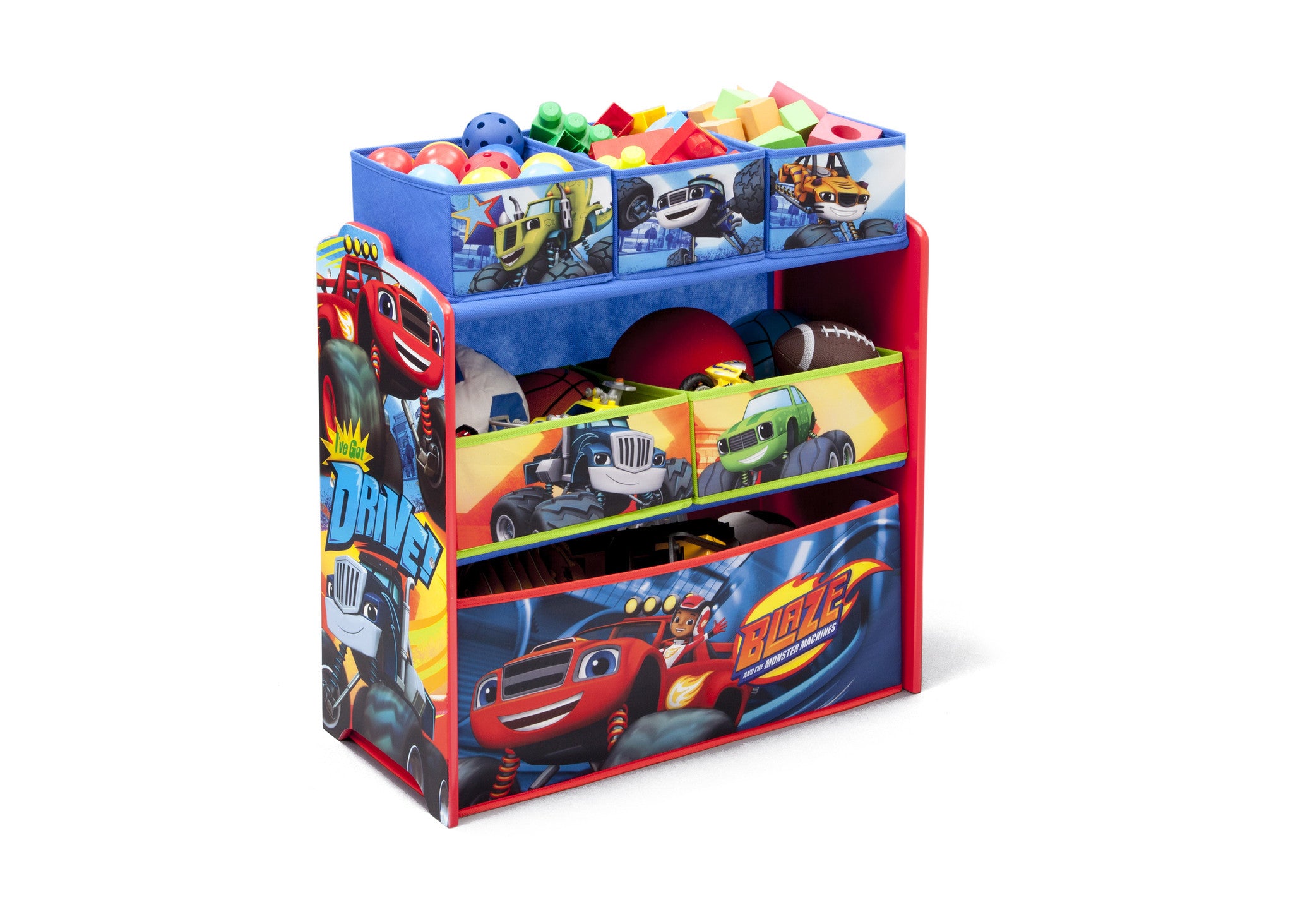 Blaze and the Monster Machines Multi Bin Toy Organizer