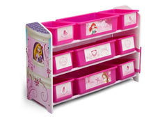 Delta Children Princess 9 Plastic Bin Toy Organizer, Right View a1a