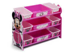 Delta Children Minnie Mouse 9 Plastic Bin Organizer, Right View a1a