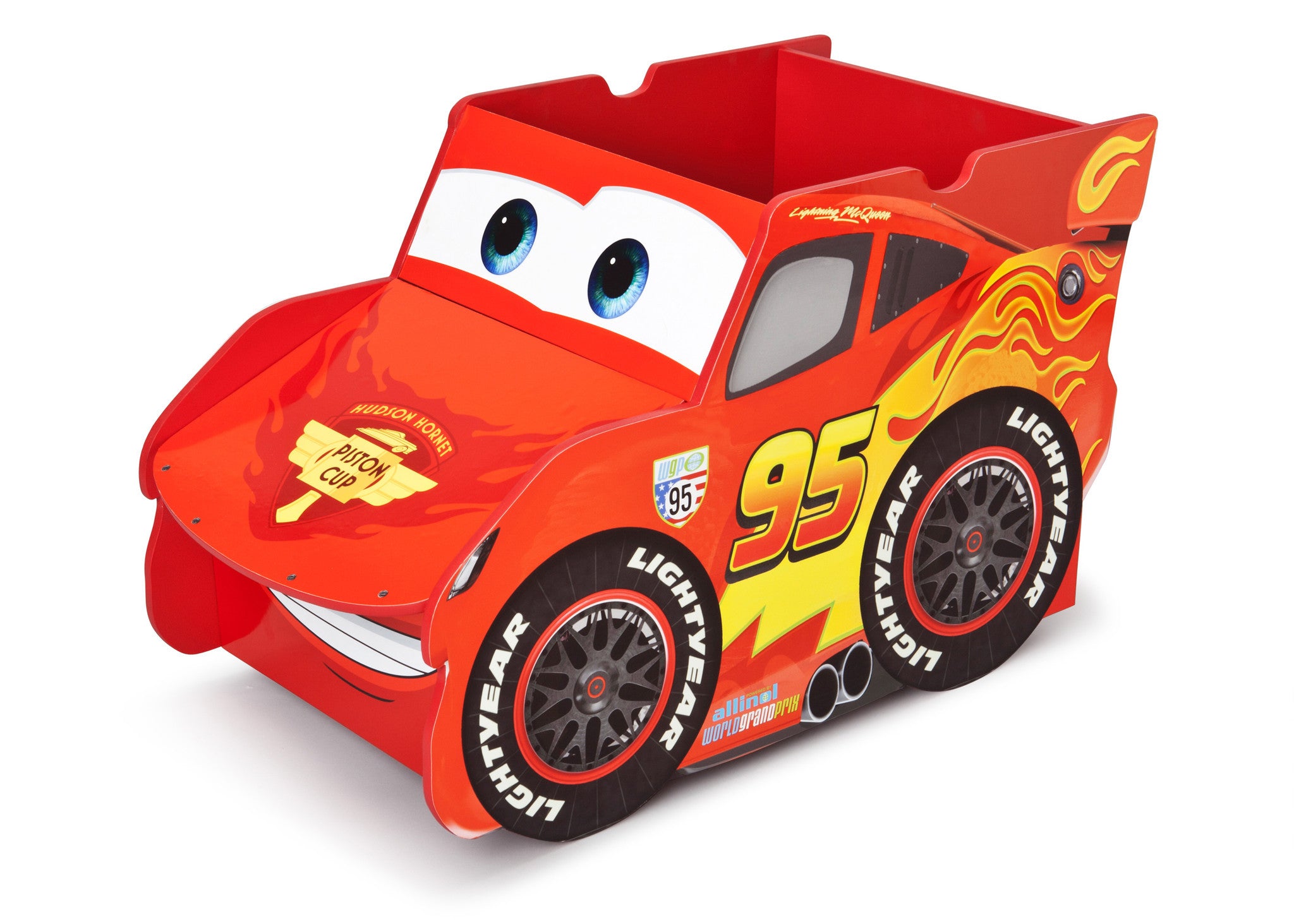 Cars wooden toy box sales