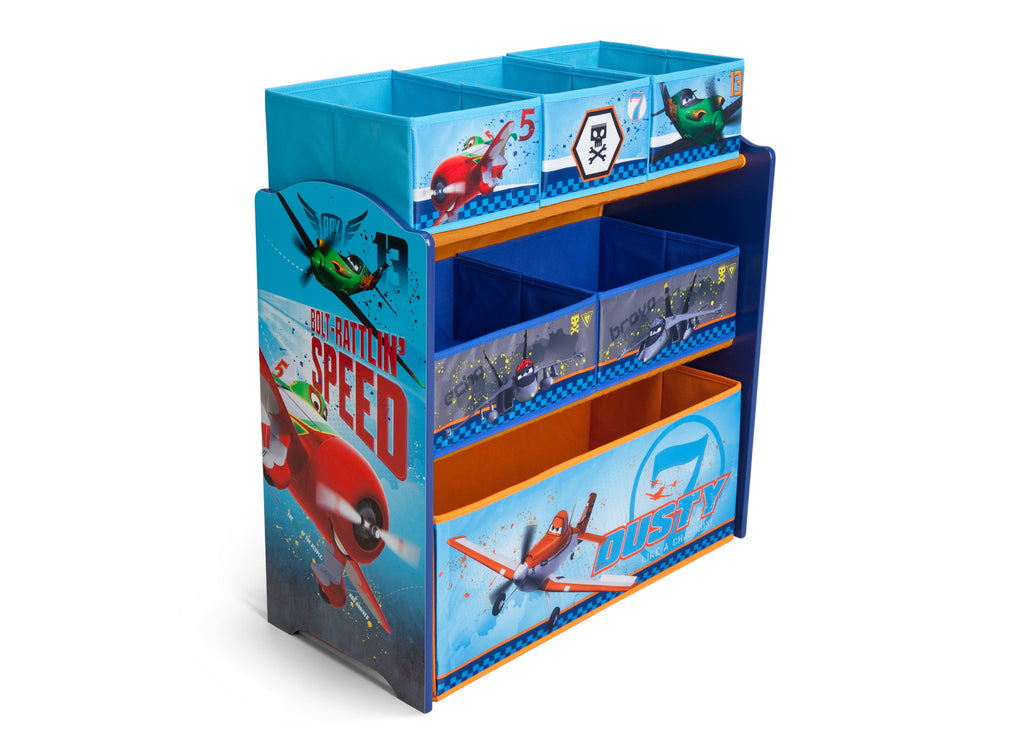 Delta Children Style 1 Planes Multi-Bin Toy Organizer Right View a1a