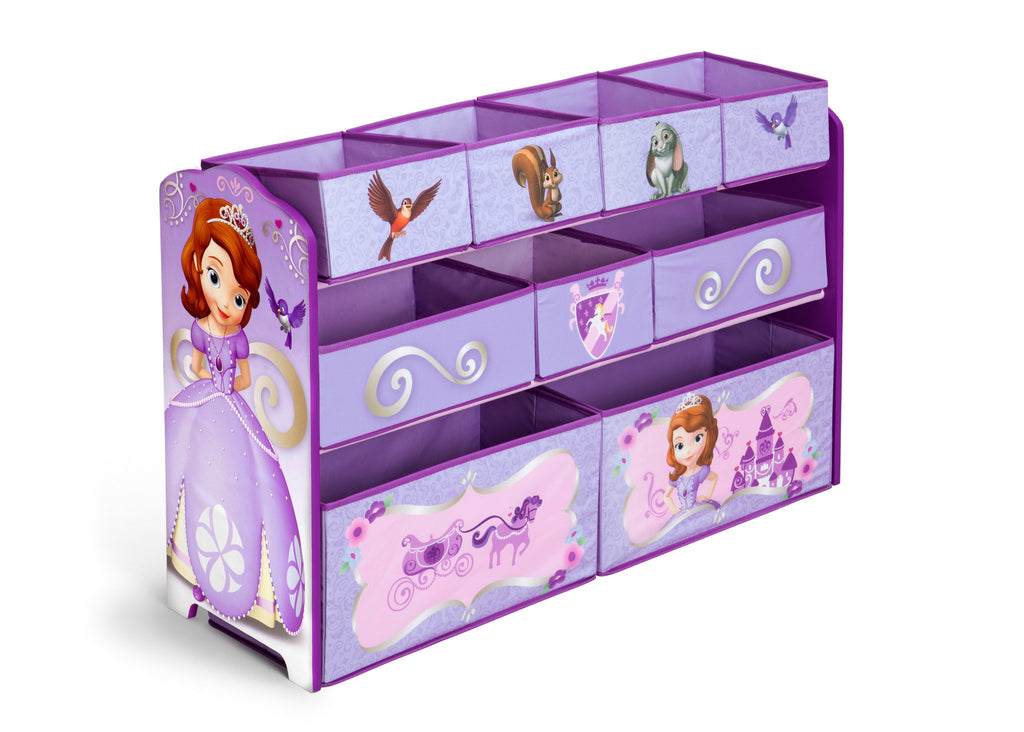 Delta Children Sofia the First Deluxe Multi Bin Toy Organizer a1a