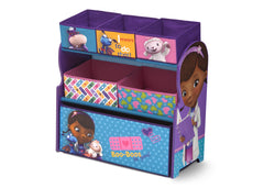 Delta Children Doc McStuffins Multi-Bin Toy Organizer Left Side View a2a