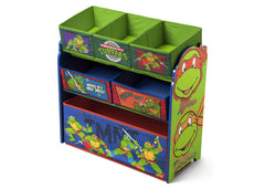 Delta Children Ninja Turtles Multi-Bin Toy Organizer Left Side View a2a