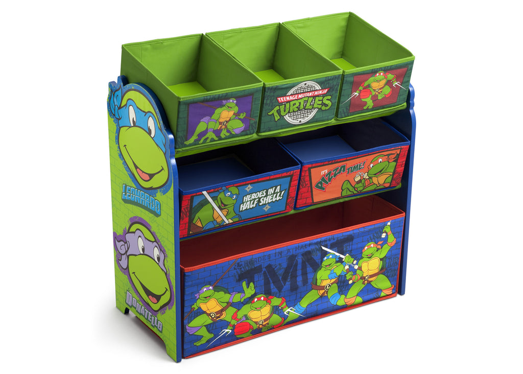 Delta Children Ninja Turtles Multi-Bin Toy Organizer Right Side View 