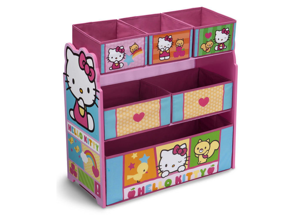Delta Children Hello Kitty Style 2 Multi-Bin Toy Organizer, Right Side View b1b