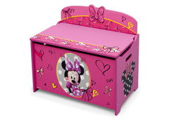 Delta Children Minnie Deluxe Toy Box Left Side View a2a