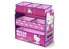 Delta Children Hello Kitty Style #1 Multi-Bin Toy Organizer, Left Side View a2a