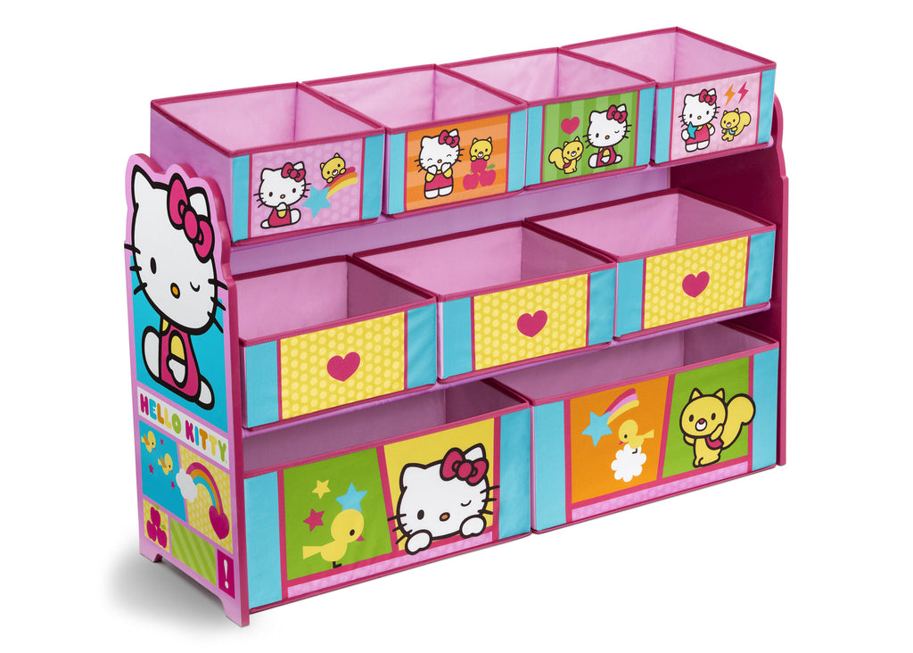 Delta Children Hello Kitty Deluxe Multi-Bin Toy Organizer Right Side View a1a