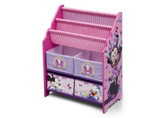 Delta Children Minnie Mouse Book & Toy Organizer, Left View a2a