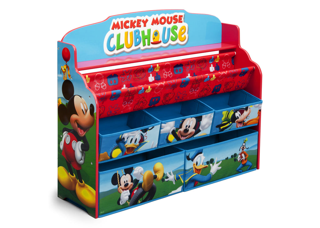 Delta Children Mickey Deluxe Book & Toy Organizer Right Side View a1a