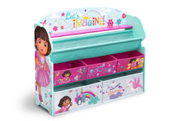 Delta Children Dora Deluxe Book & Toy Organizer Right Side View  a1a