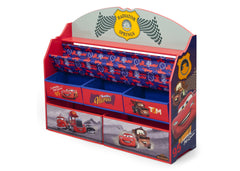 Delta Children Cars Deluxe Book & Toy Organizer Left Side View a2a