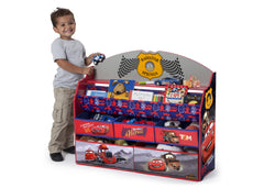 Delta Children Cars Deluxe Book & Toy Organizer with Props a3a