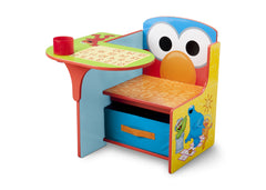 Delta Children Sesame Street Chair Desk with Storage Bin Left Side View a2a