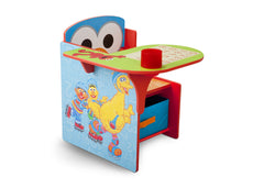 Delta Children Sesame Street Chair Desk with Storage Bin Right Side View a1a