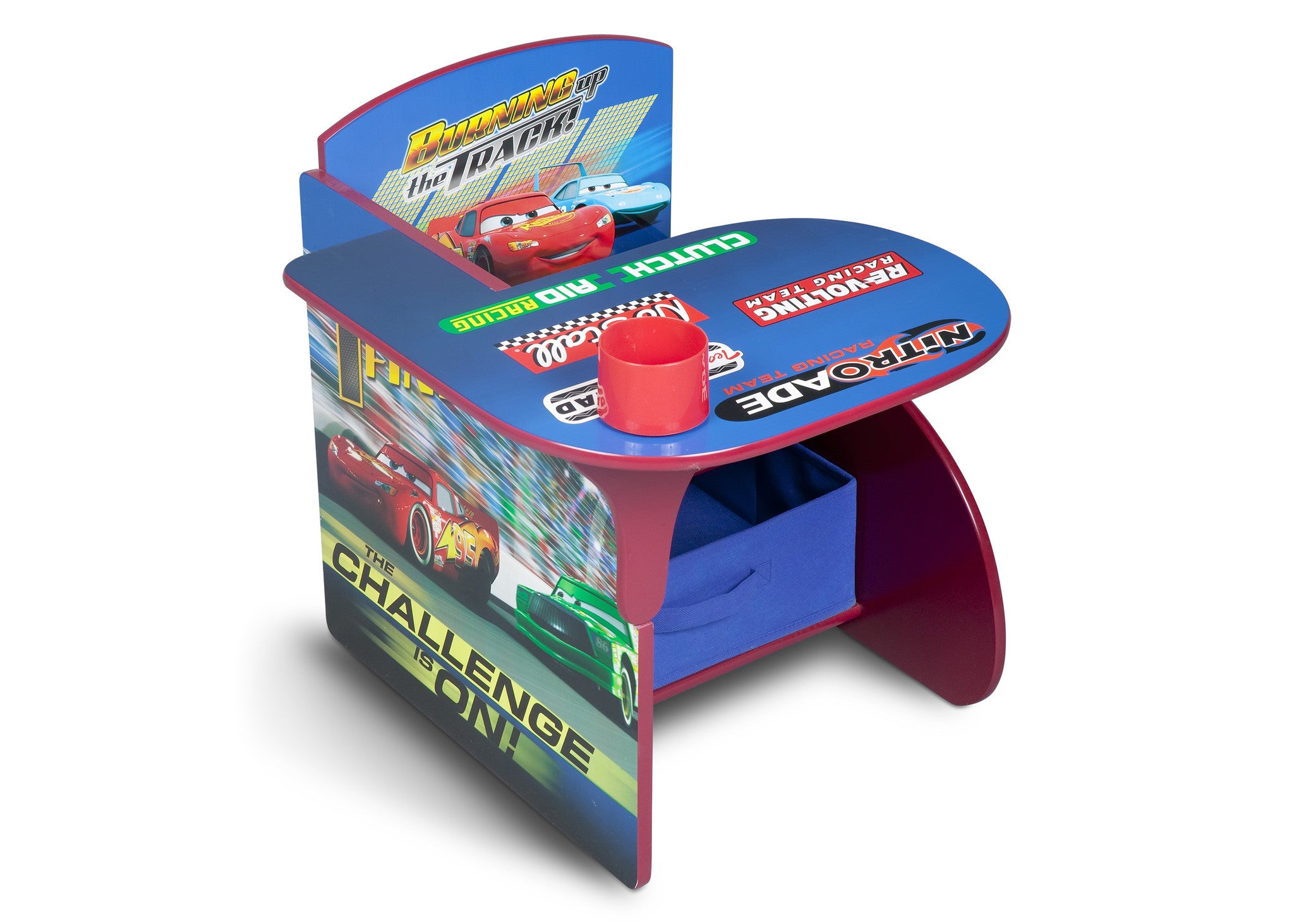 Disney cars chair desk with storage shop bin