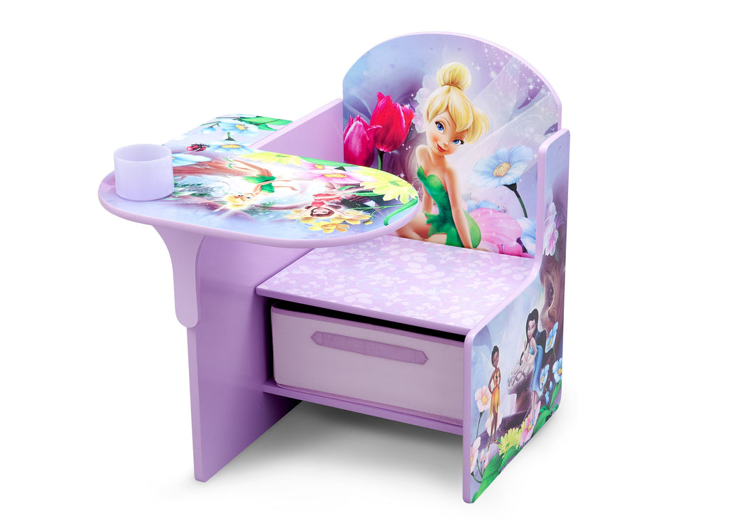 Delta Children Style 1 Fairies Chair Desk with Storage Bin, Left View 