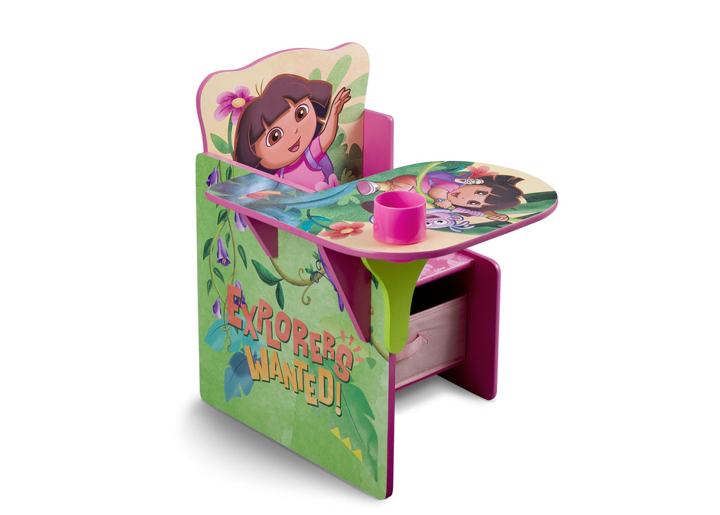 Delta Children Style 1 Dora Chair Desk with Storage Bin, Right View a1a