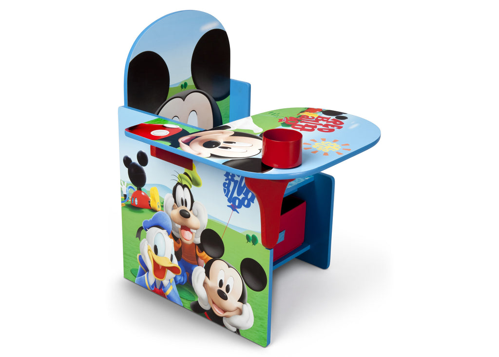 Delta Children Mickey Mouse Chair Desk with Storage Bin Right Side View a1a