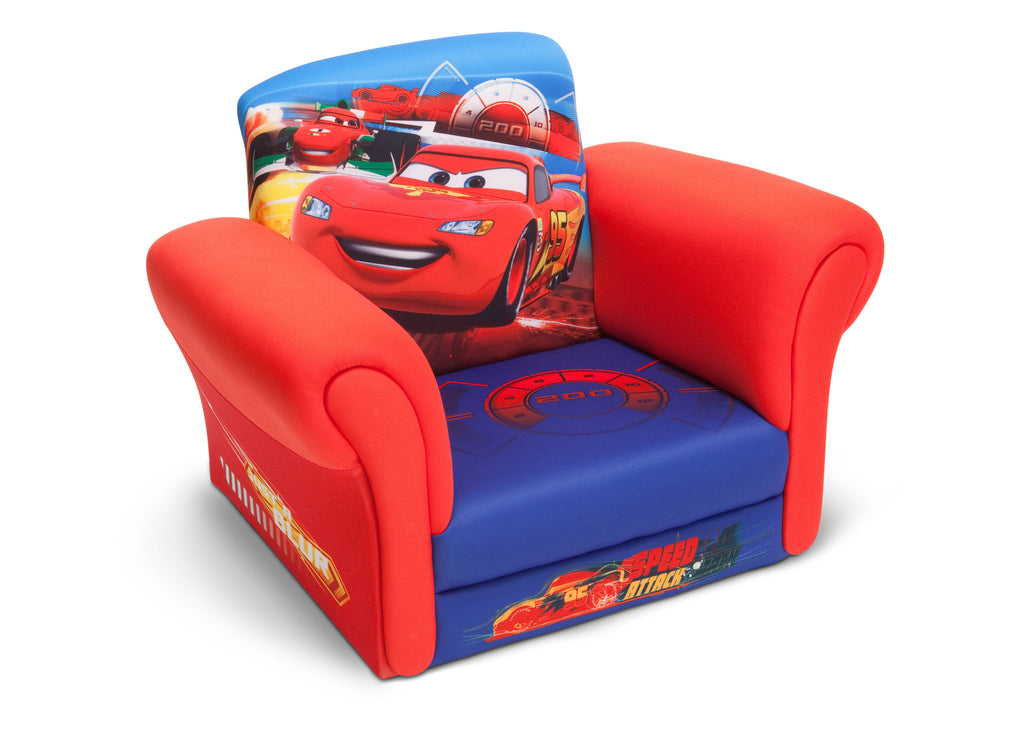 Delta Children Cars Upholstered Chair without Feet Right View a1a