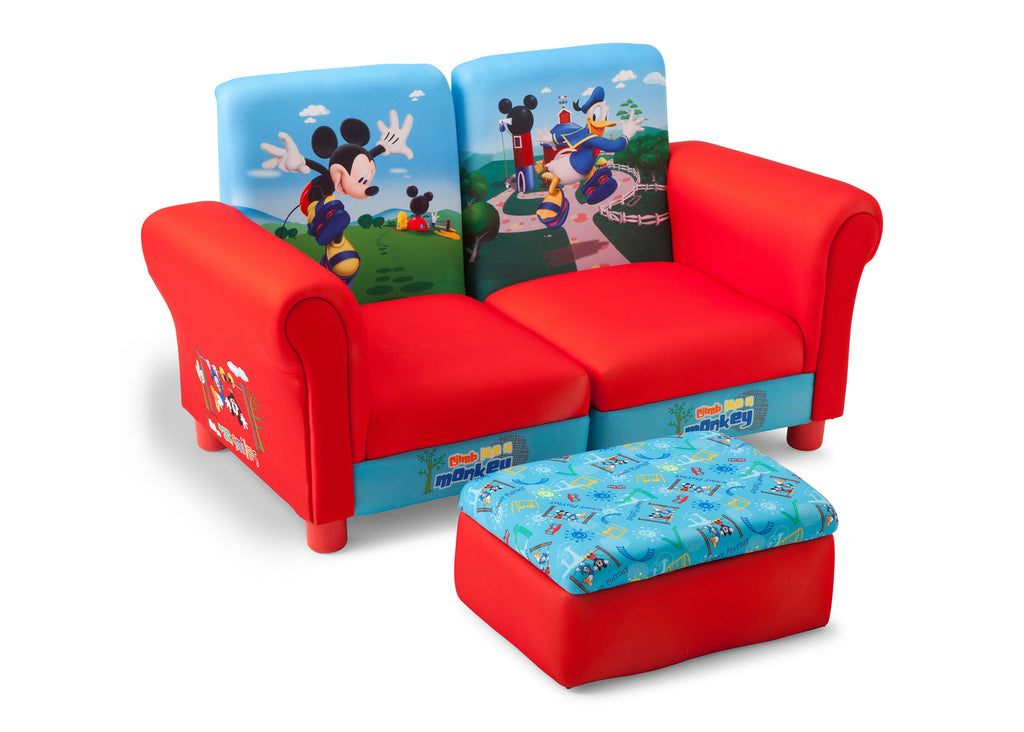 Delta Children Mickey Mouse 3 Piece Upholstered Chair Style-1 Right View a1a