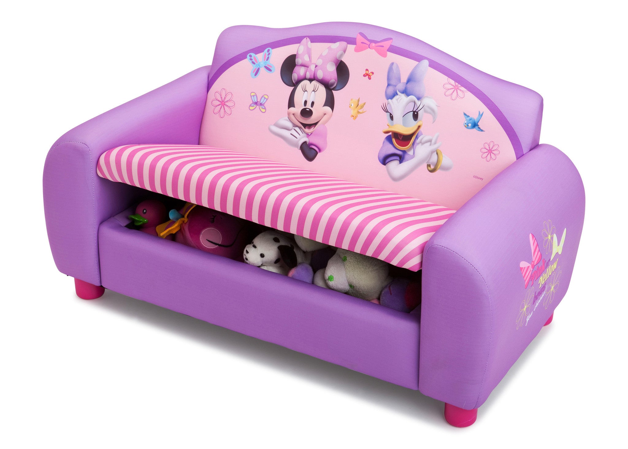Minnie Mouse Upholstered Sofa with Storage deltaplayground
