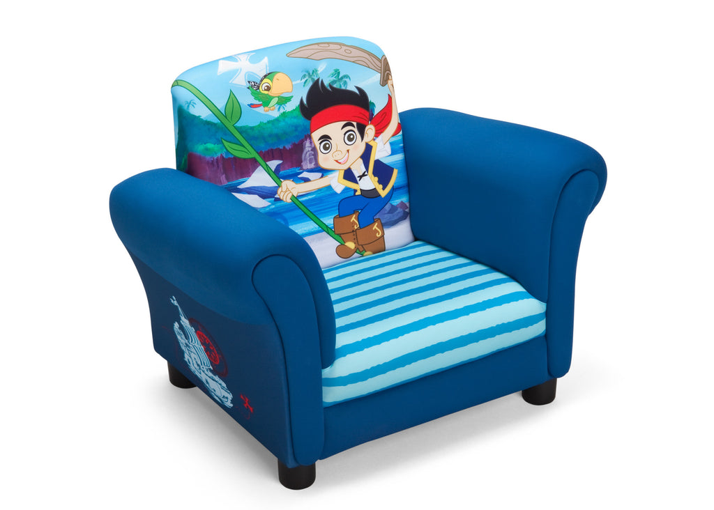 Delta Children Style 1 Jake and the Neverland Pirates Upholstered Recliner Chair, Right View a1a