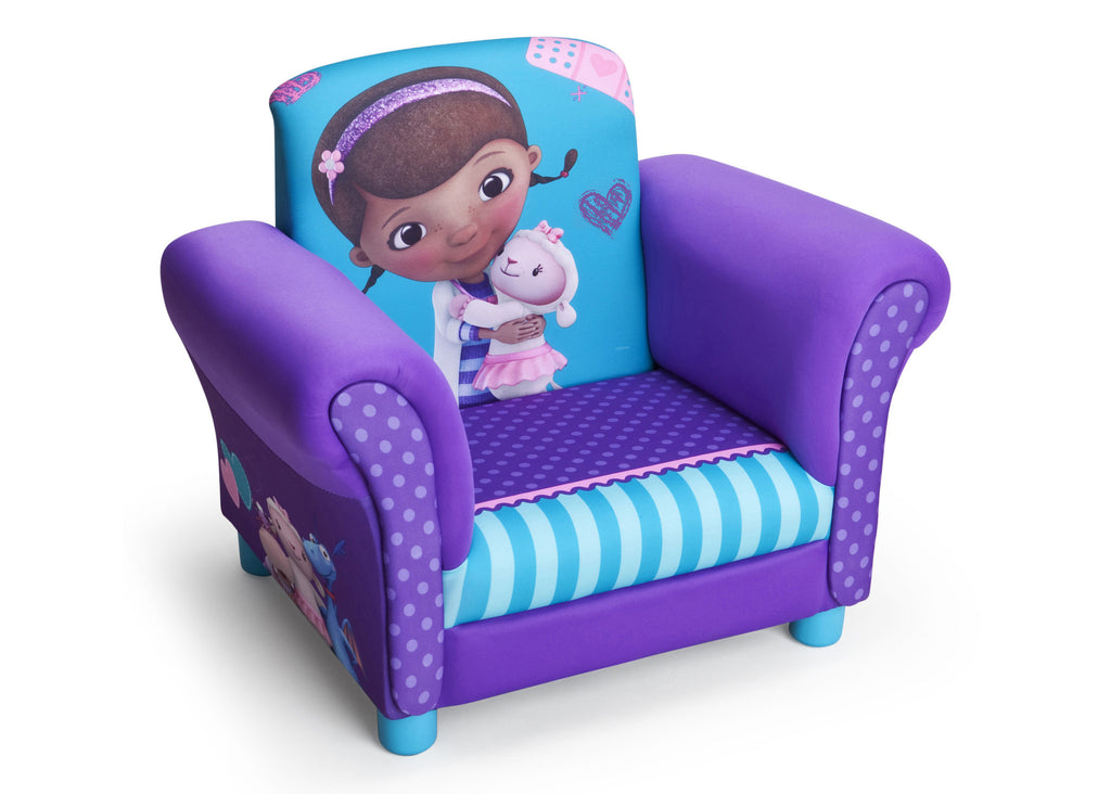 Delta Children Doc McStuffins Upholstered Chair Right Side View a1a