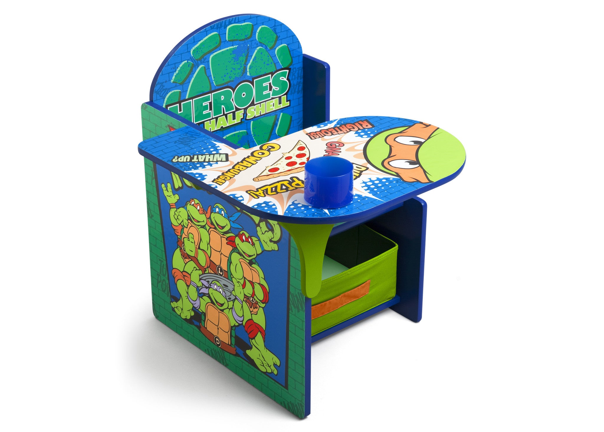 delta children chair desk Teenage Mutant Ninja Turtles Chair Desk with Storage Bin
