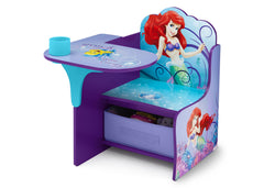 Delta Children Little Mermaid Chair Desk with Storage Bin Left Side View a2a