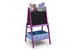 Delta Children Frozen Wooden Double Sided Activity Easel with Storage, Right View a1a
