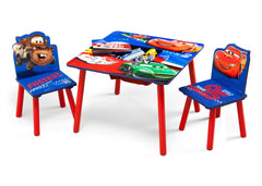 Delta Children Cars Table and Chair Set Toykeep Left View with Props a2a