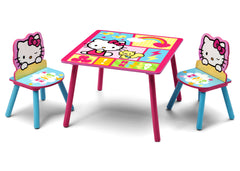 Delta Children Hello Kitty Table & Chairs Left Side View a2a
