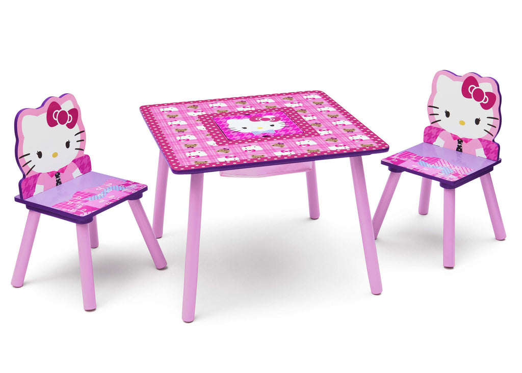Delta Children Hello Kitty Table & Chair Set with Storage Right Side View
