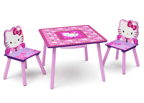 Hello Kitty Table & Chair Set with Storage