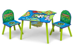 Delta Children Teenage Mutant Ninja Turtles Table & Chair Set w/ Storage, Left Side View with Storage 2 a2a