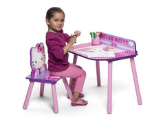 Delta Children Hello Kitty Desk & Chair Set, Chair on Left with Props a3a