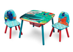 Delta Children Finding Dory Table & Chair Set with Storage, Left View a2a