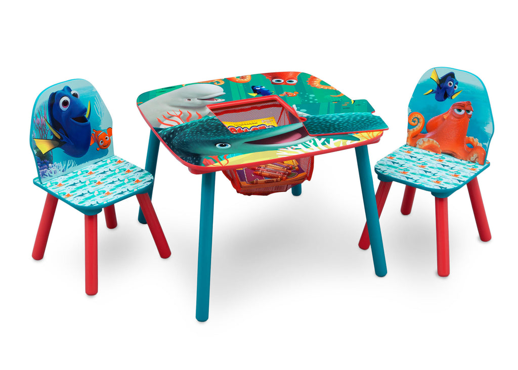 Delta Children Finding Dory Table & Chair Set with Storage, Right View a1a