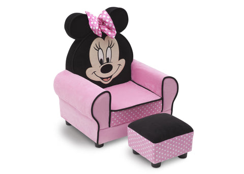Minnie Mouse Upholstered Chair with Ottoman